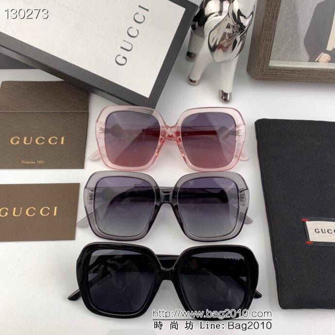 GUCCI古馳 2019新款太陽鏡 專櫃同步 復古粗框 防紫外線 偏光太陽鏡 3346  lly1739